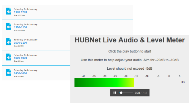 Listen online to the famous HUBNet
